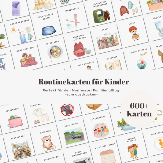 Routinekarten für Kinder