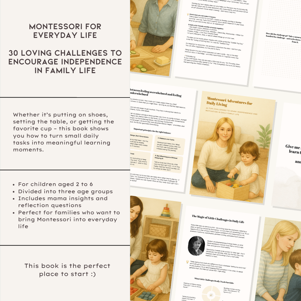 Montessori Challenges for daily Living