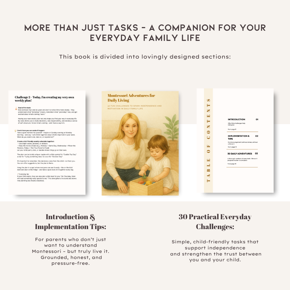 Montessori Challenges for daily Living