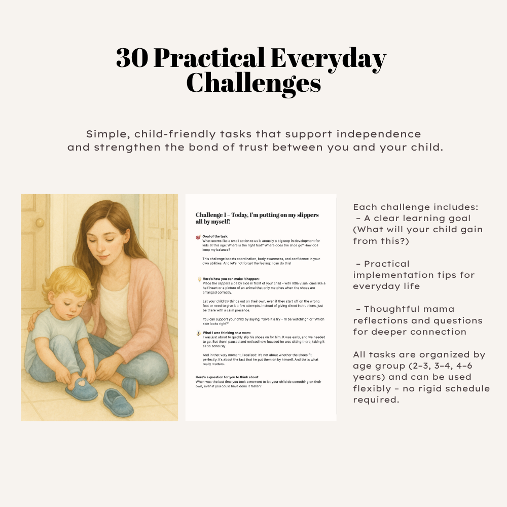 Montessori Challenges for daily Living